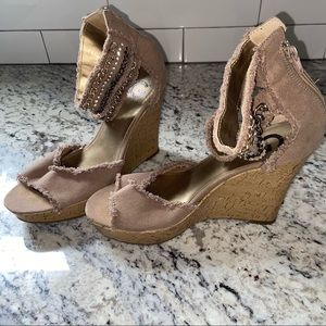 Guess Wedges with Chain Embellishments